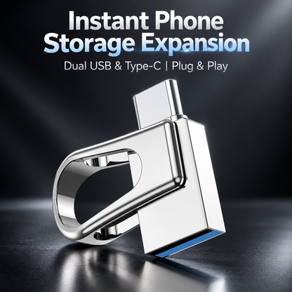 ⚡ 2-in-1 Universal High-Speed USB & Type-C Flash Drive