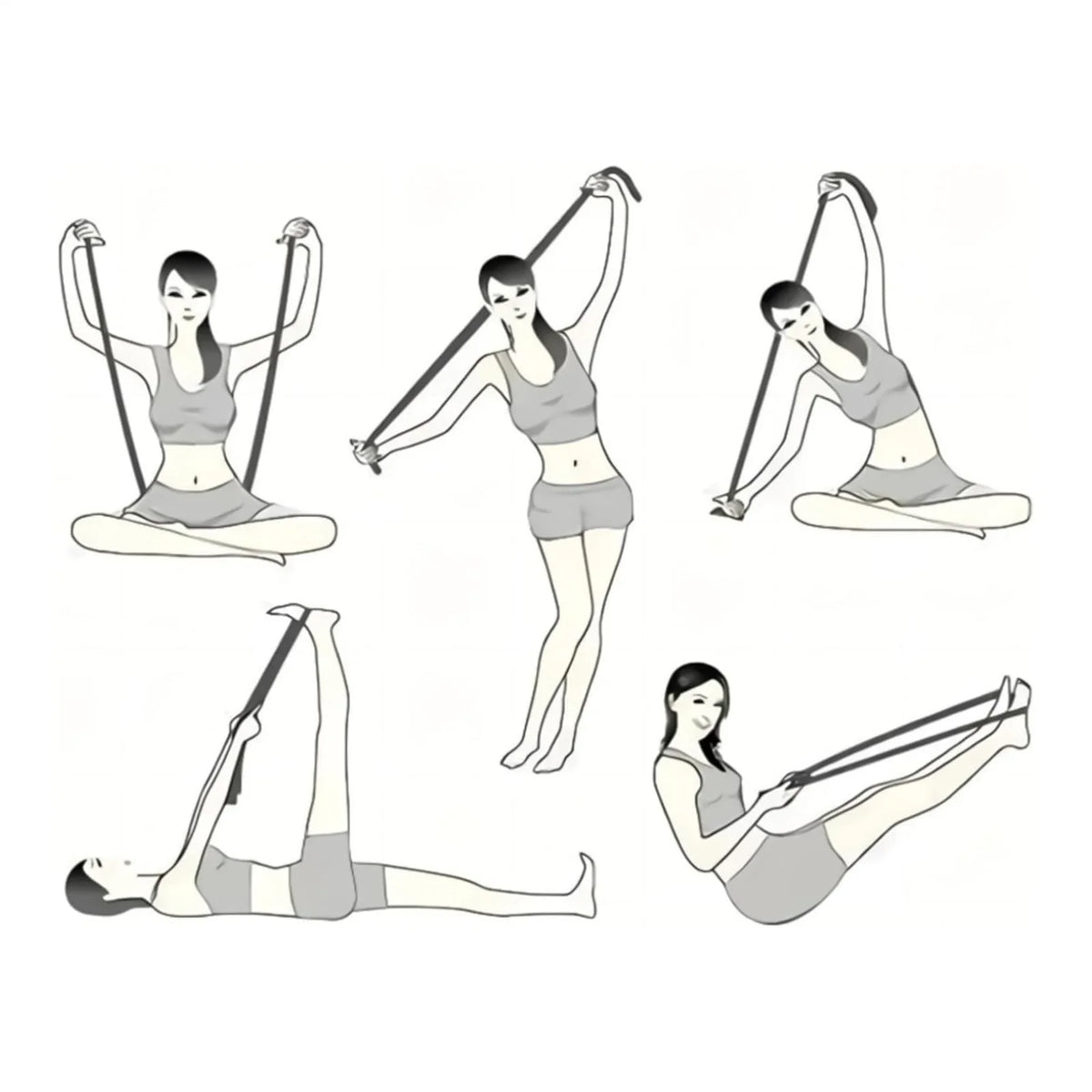 Multi-Ring Resistance Bands for Stretching & Training