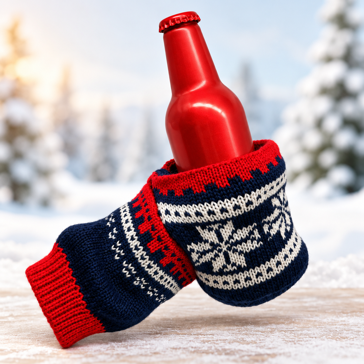 🍻 Knit Beer Glove - Cozy Winter Hand Warmer