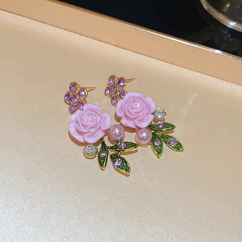 Vintage Rose Garden Pearl & Crystal Jewelry Collection
