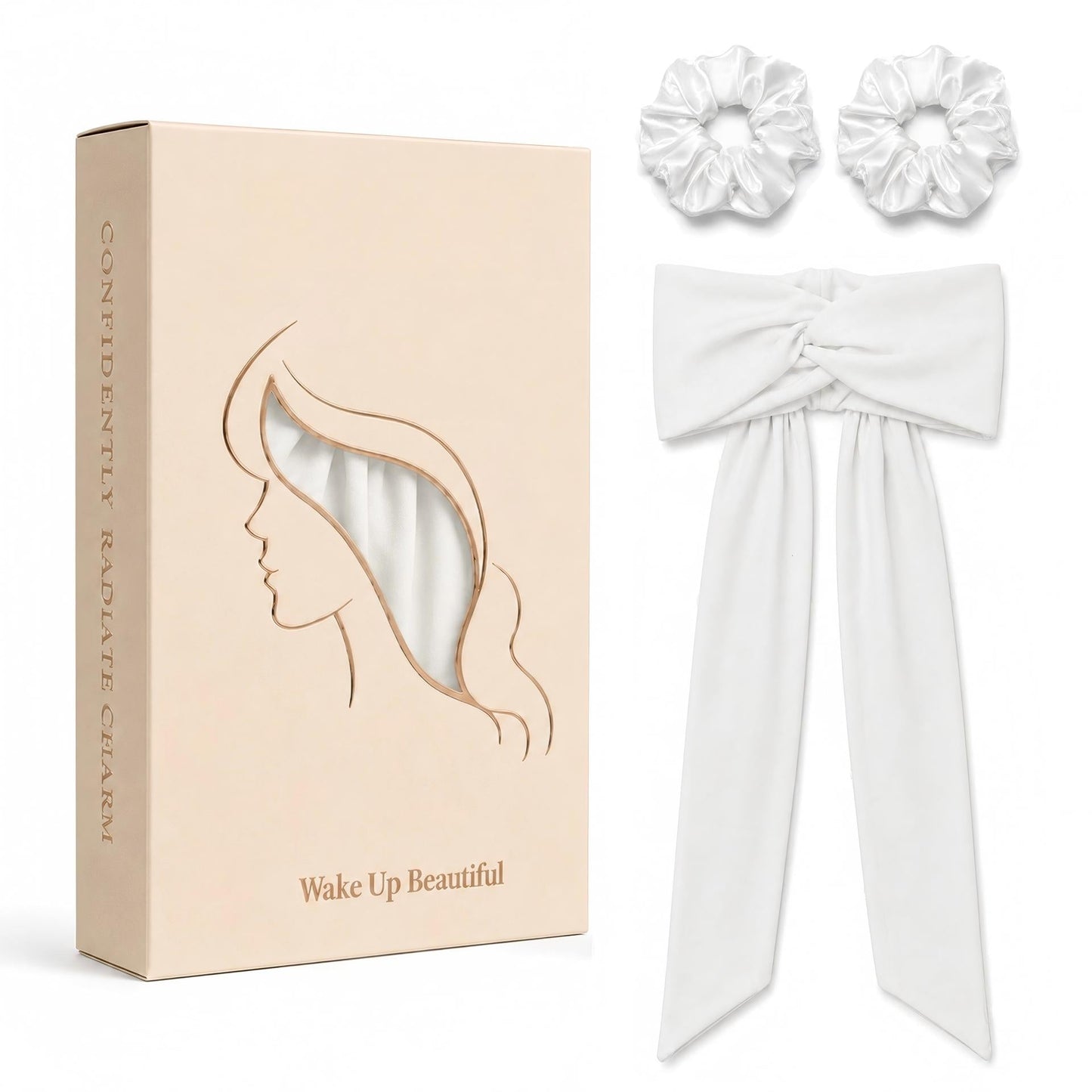 Black Satin Bow Hair Clip for Ponytails & Half-Up Styles