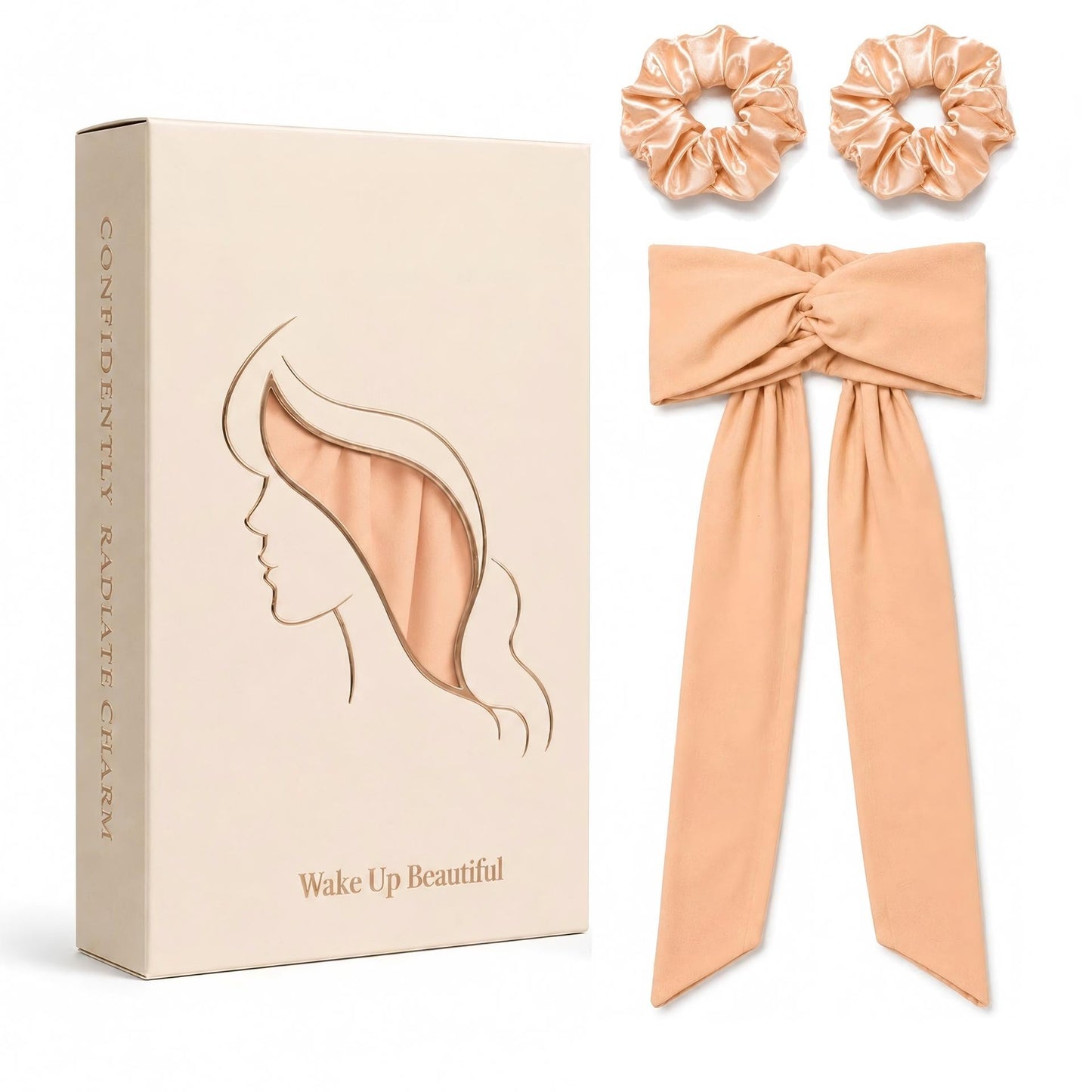 Black Satin Bow Hair Clip for Ponytails & Half-Up Styles