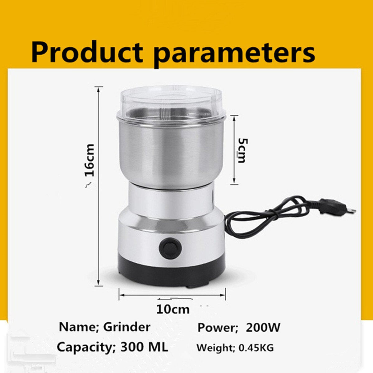 🥣 AromaCraft™ Multifunctional Whole-Grain Grinder