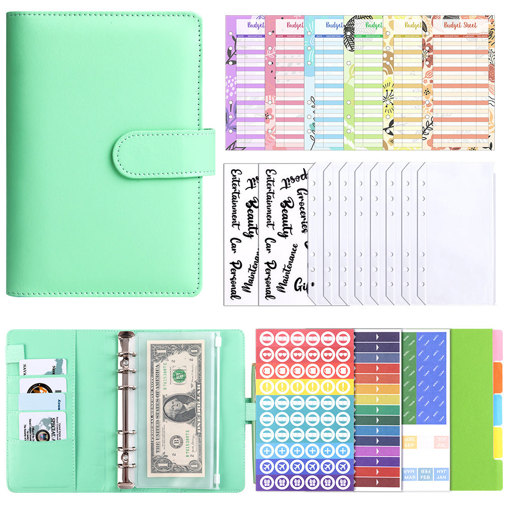 A6 Budget Binder with Cash Envelopes & Budget Sheets