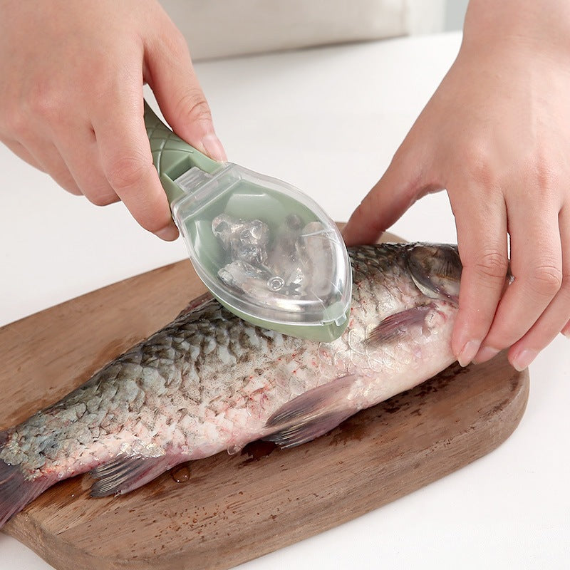 🐟Fish Skin Scaler & Scale Remover with Lid  — Buy 1 Get 1 Free ✨