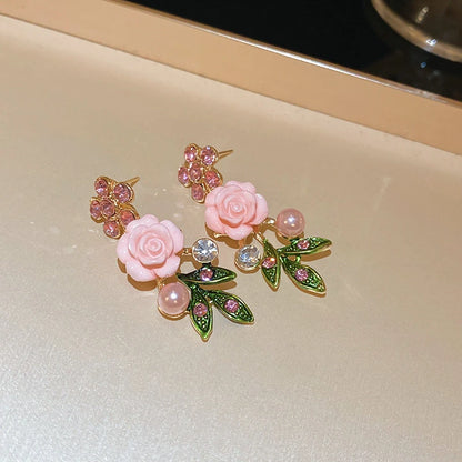 Vintage Rose Garden Pearl & Crystal Jewelry Collection