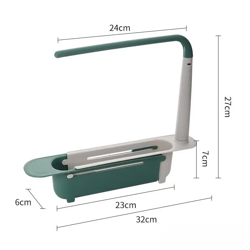 Adjustable Telescopic Sink Rack & Kitchen Organizer