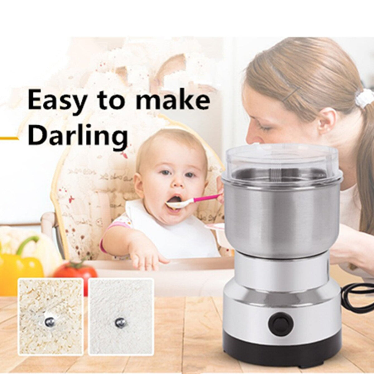 🥣 AromaCraft™ Multifunctional Whole-Grain Grinder