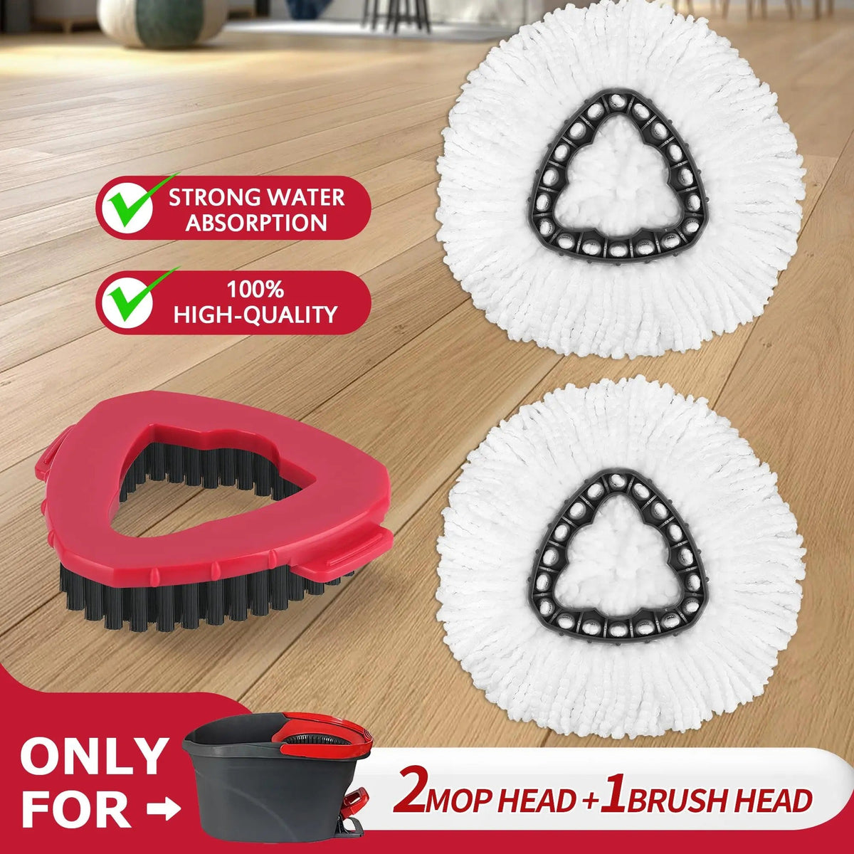 🧼 Mop Head Refills Compatible with O-Cedar