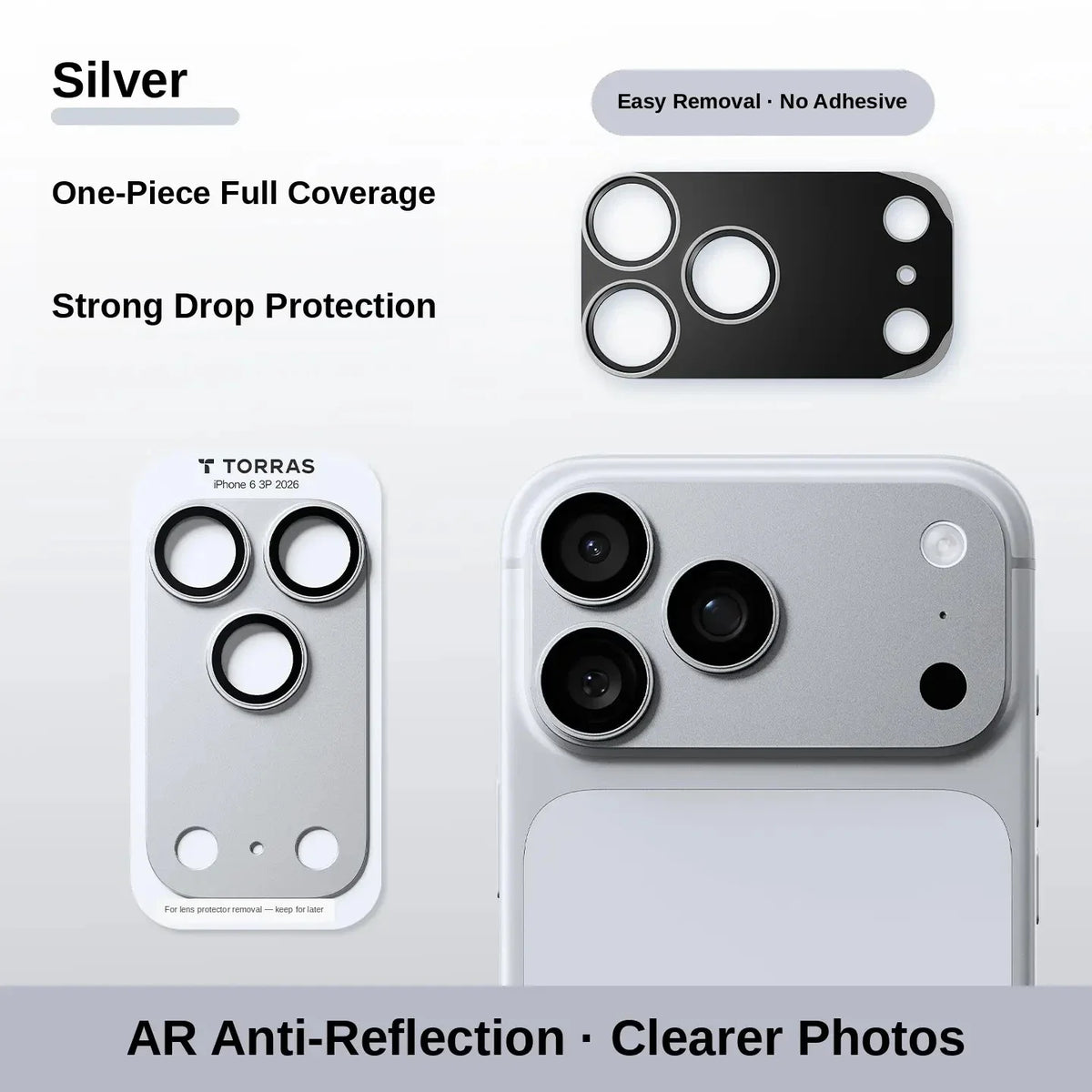 One-Piece Camera Lens Protector for iPhone | Slim & Clear
