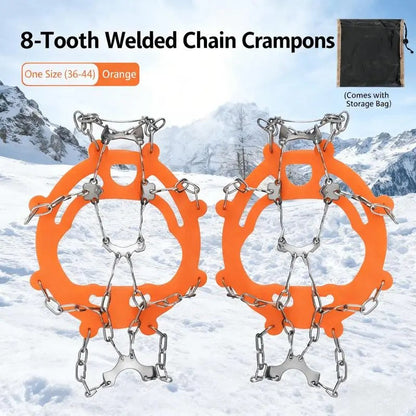 8-Tooth Ice Crampons for Shoes | Snow & Winter Grip