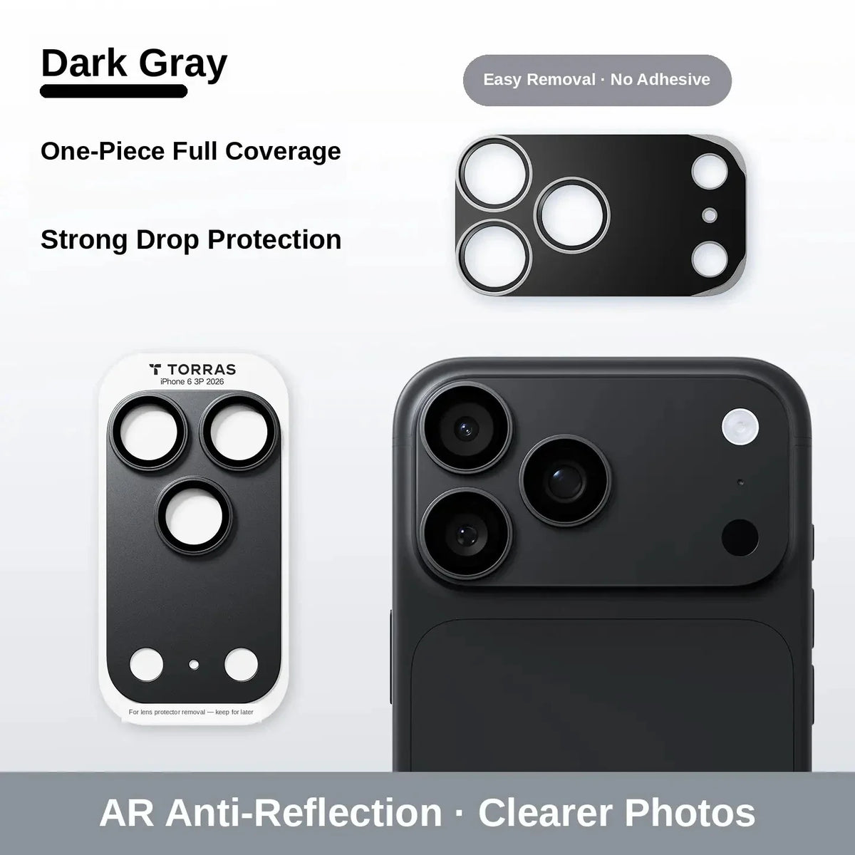 One-Piece Camera Lens Protector for iPhone | Slim & Clear