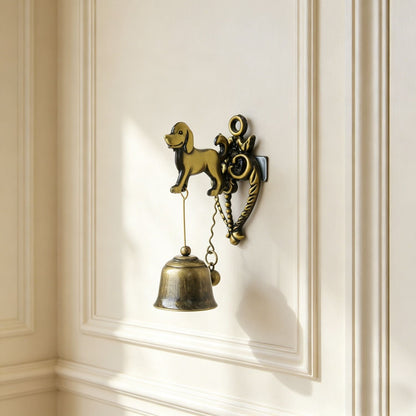 🔔 Vintage Animal Wall Bell – Rustic Bronze-Style Accent for Doors, Porches & Gardens 🌿