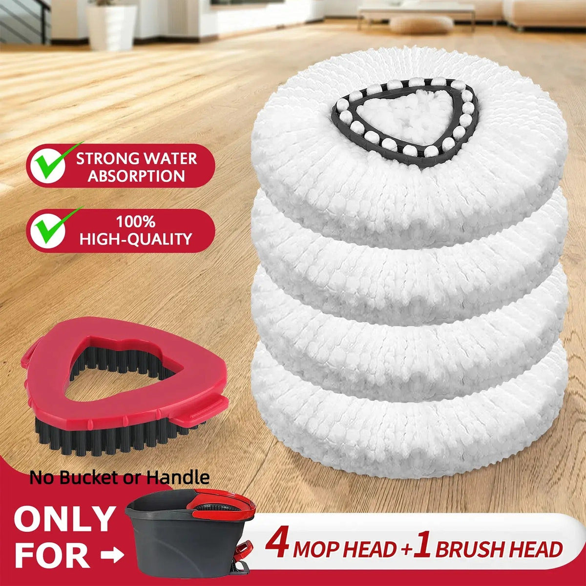 🧼 Mop Head Refills Compatible with O-Cedar