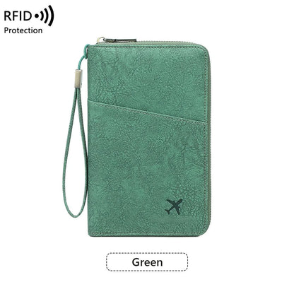 RFID Travel Document Organizer Passport Wallet – 8 Colors