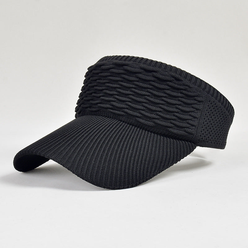 Women's Open-Top Knit Sun Visor Hat