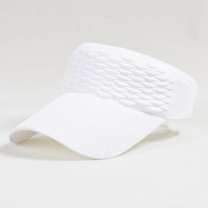 Women's Open-Top Knit Sun Visor Hat