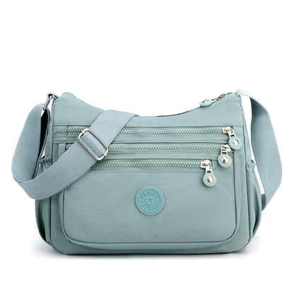 🎒 Multi-Pocket Campus Nylon Crossbody Bag