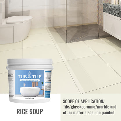 🎨 Water-Based Tile Recoloring Paint – Bathroom Ceramic & Glass Refresh
