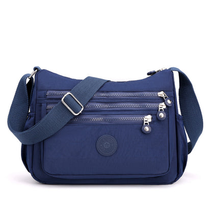 🎒 Multi-Pocket Campus Nylon Crossbody Bag