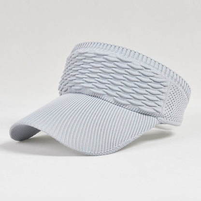 Women's Open-Top Knit Sun Visor Hat