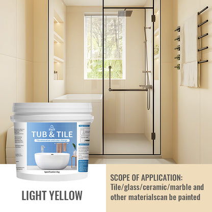 🎨 Water-Based Tile Recoloring Paint – Bathroom Ceramic & Glass Refresh