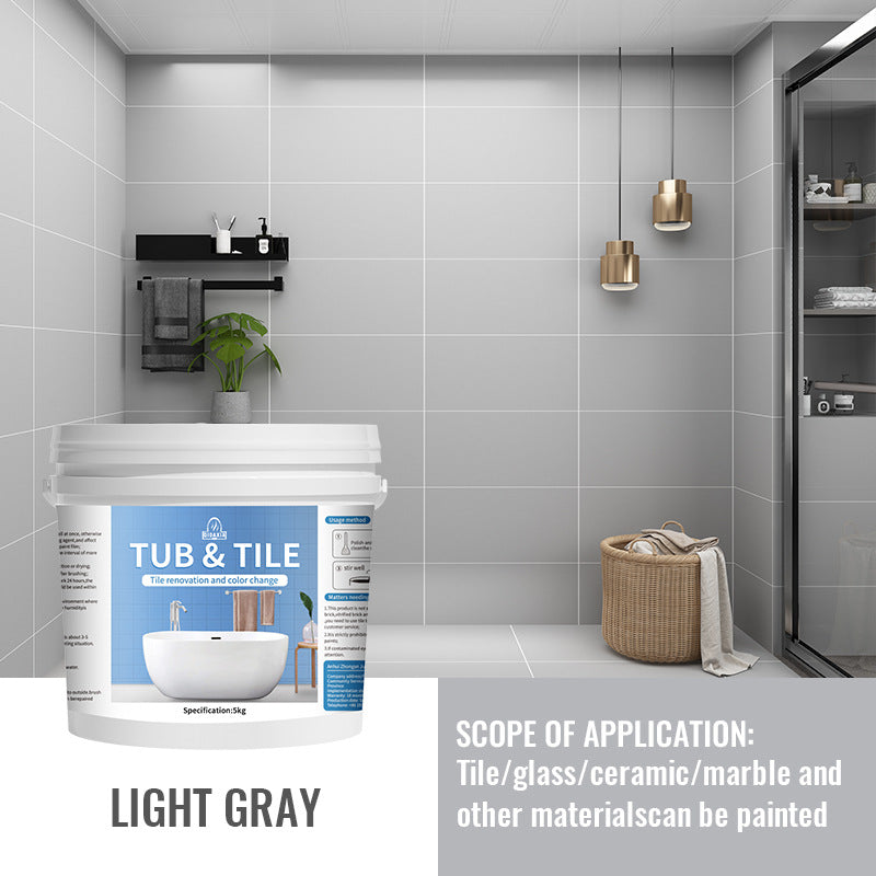 🎨 Water-Based Tile Recoloring Paint – Bathroom Ceramic & Glass Refresh