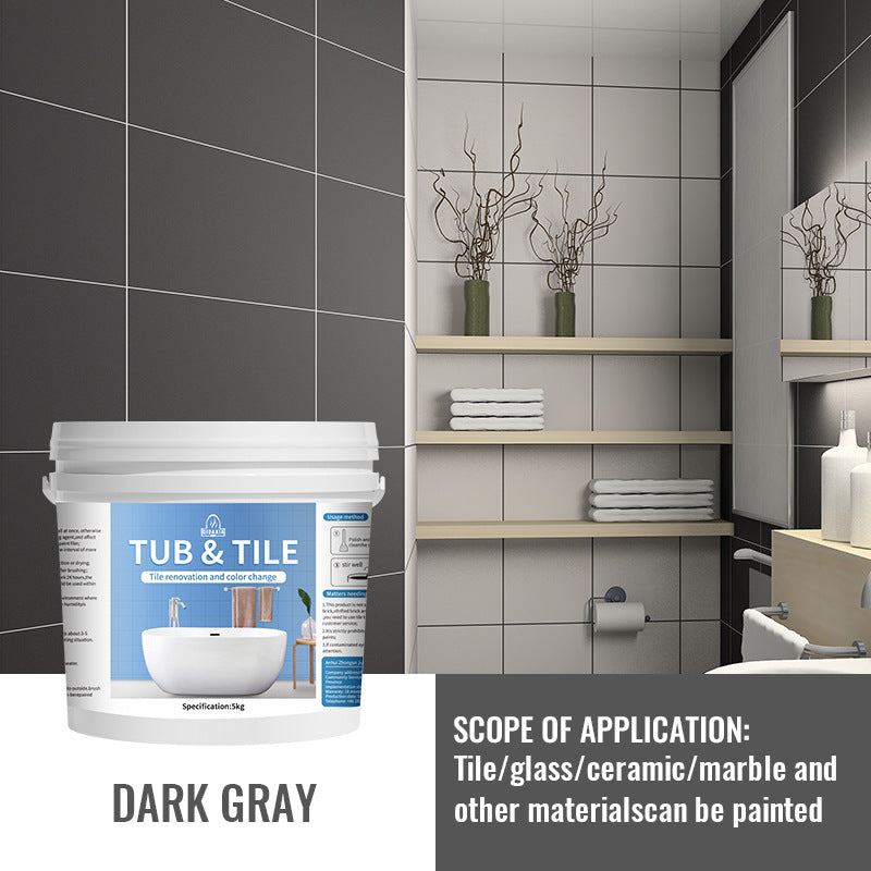 🎨 Water-Based Tile Recoloring Paint – Bathroom Ceramic & Glass Refresh