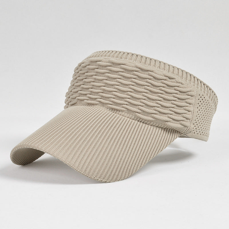 Women's Open-Top Knit Sun Visor Hat