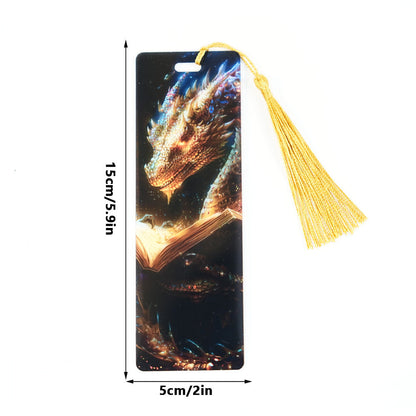 2-PACK-Handcrafted Stained-Glass Acrylic Bookmarks 🔖✨