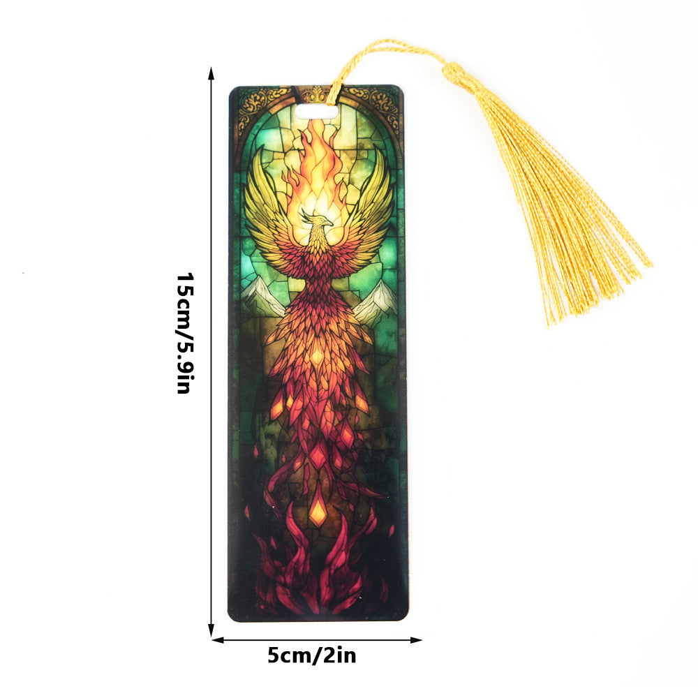 2-PACK-Handcrafted Stained-Glass Acrylic Bookmarks 🔖✨