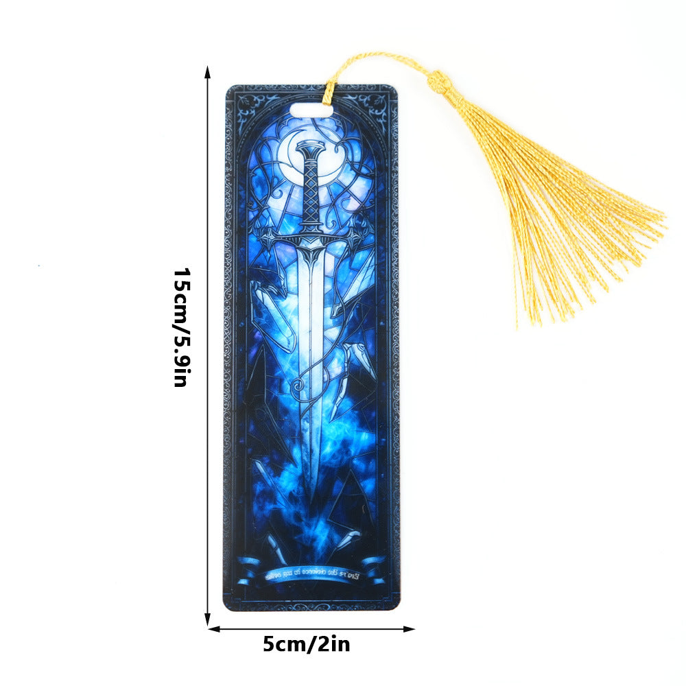 2-PACK-Handcrafted Stained-Glass Acrylic Bookmarks 🔖✨