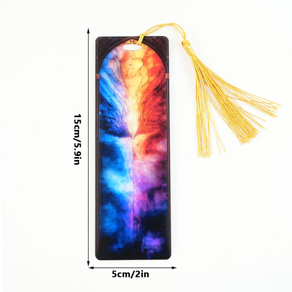 2-PACK-Handcrafted Stained-Glass Acrylic Bookmarks 🔖✨