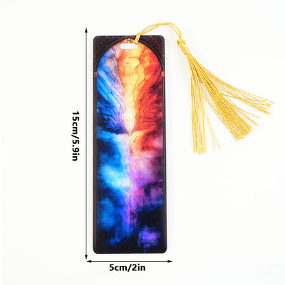 2-PACK-Handcrafted Stained-Glass Acrylic Bookmarks 🔖✨