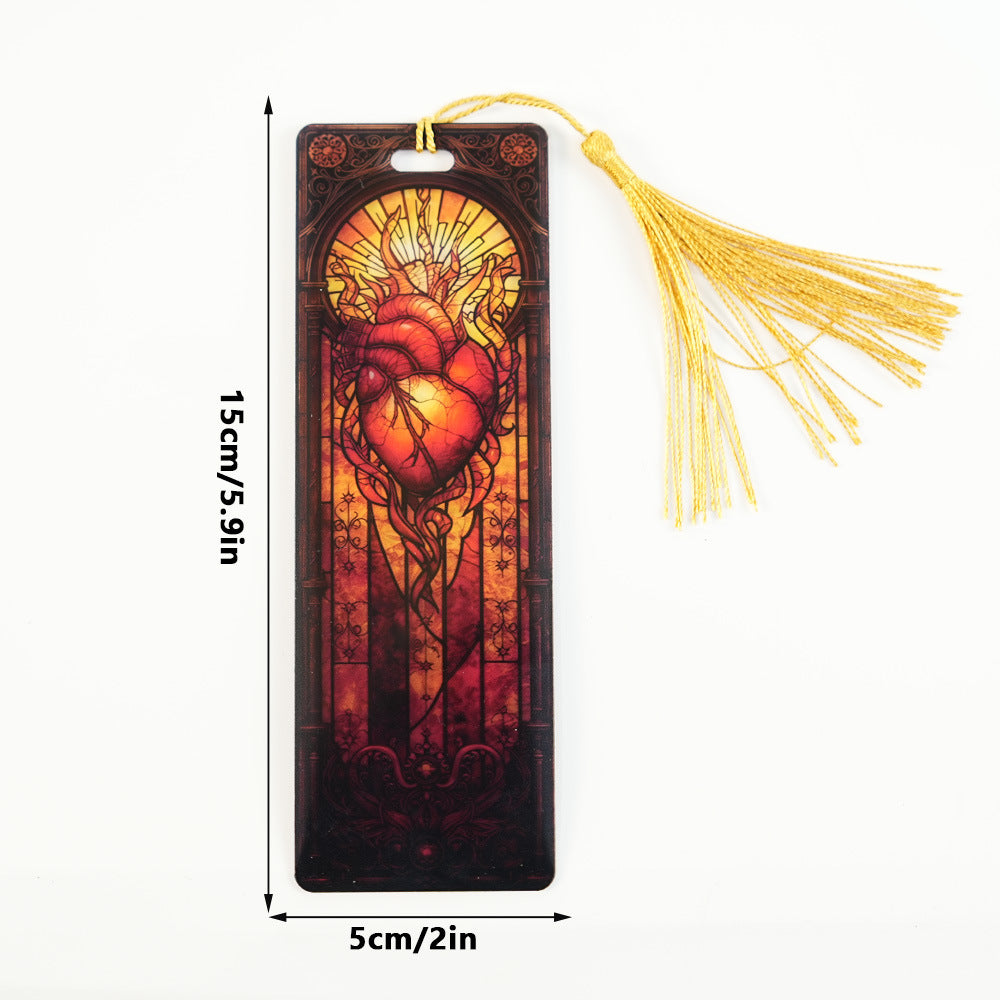 2-PACK-Handcrafted Stained-Glass Acrylic Bookmarks 🔖✨