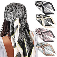 Classic Black & White Silk Scarf Set