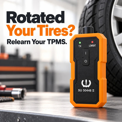 SU-50448 II TPMS Relearn Tool – Ready for Tire Rotation 🛞