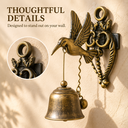 🔔 Vintage Animal Wall Bell – Rustic Bronze-Style Accent for Doors, Porches & Gardens 🌿