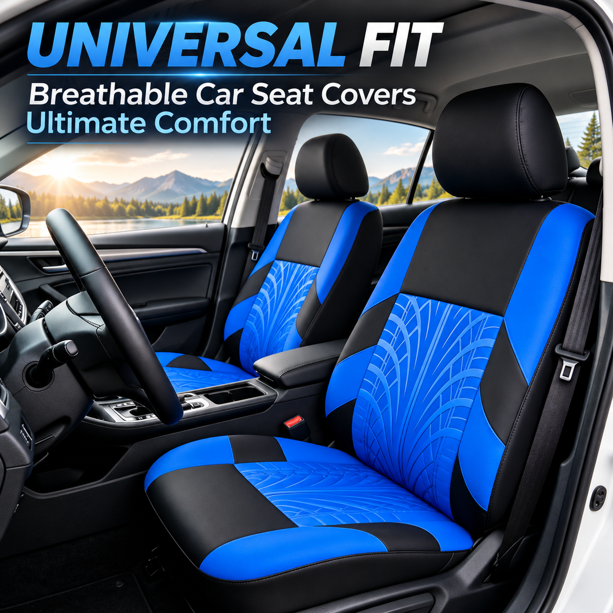 All-Season Breathable Elastic Car Seat Cover Set 🚗✨