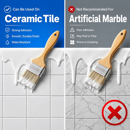 🎨 Water-Based Tile Recoloring Paint – Bathroom Ceramic & Glass Refresh