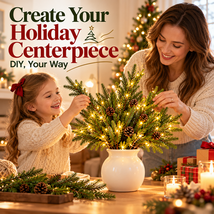 🎄 Artificial Pine Branches – DIY Christmas Greenery & Holiday Decor