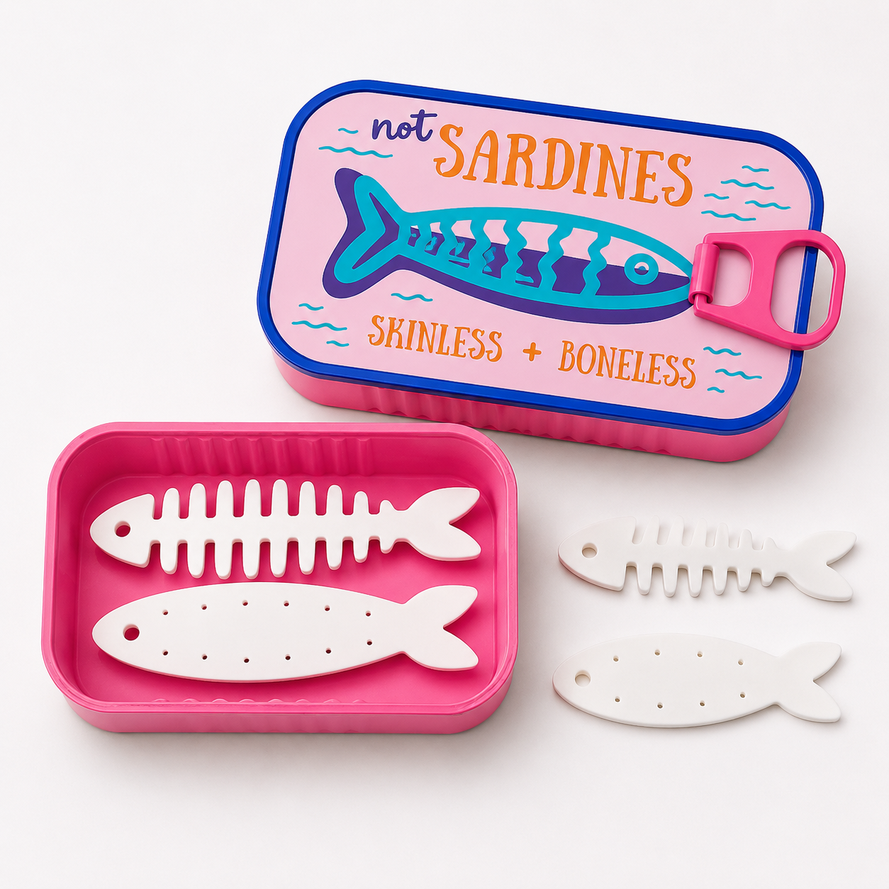 🐟 Sardine Can Daily Jewelry Case | Compact Mini Organizer