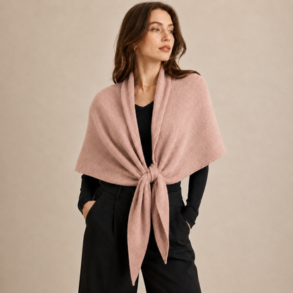 ❄️ Chic Solid Color Triangular Cape Scarf – Versatile Winter Essential