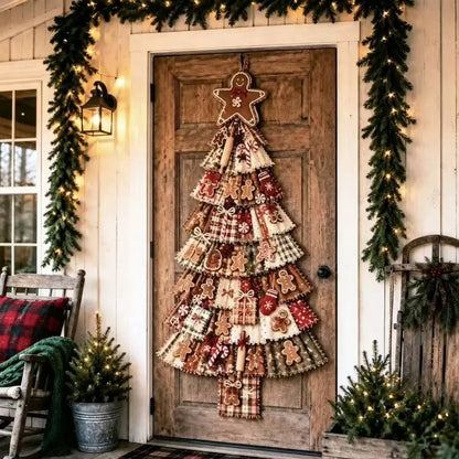 Handmade Fabric Christmas Tree Door Hanging Decor 🎄