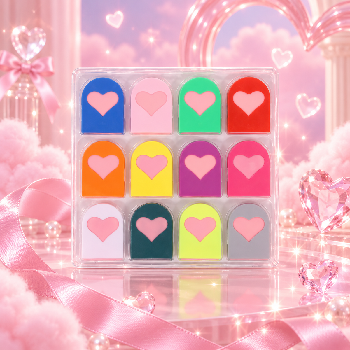 🎨 12-Color Temporary Hair Chalk Comb 🌈
