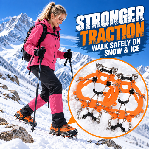 Anti-Slip Snow Shoe Chains for Ice and Hiking 🏔️