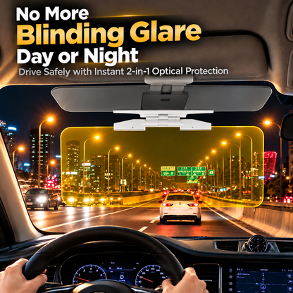 🕶️ Universal 2-in-1 Anti-Glare Car Sun Visor
