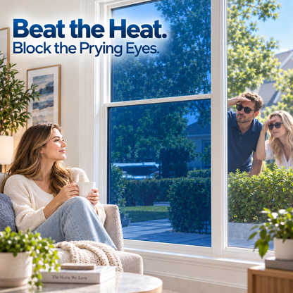 🌡️ Ultimate Summer Heat Rejection & Privacy Window Film