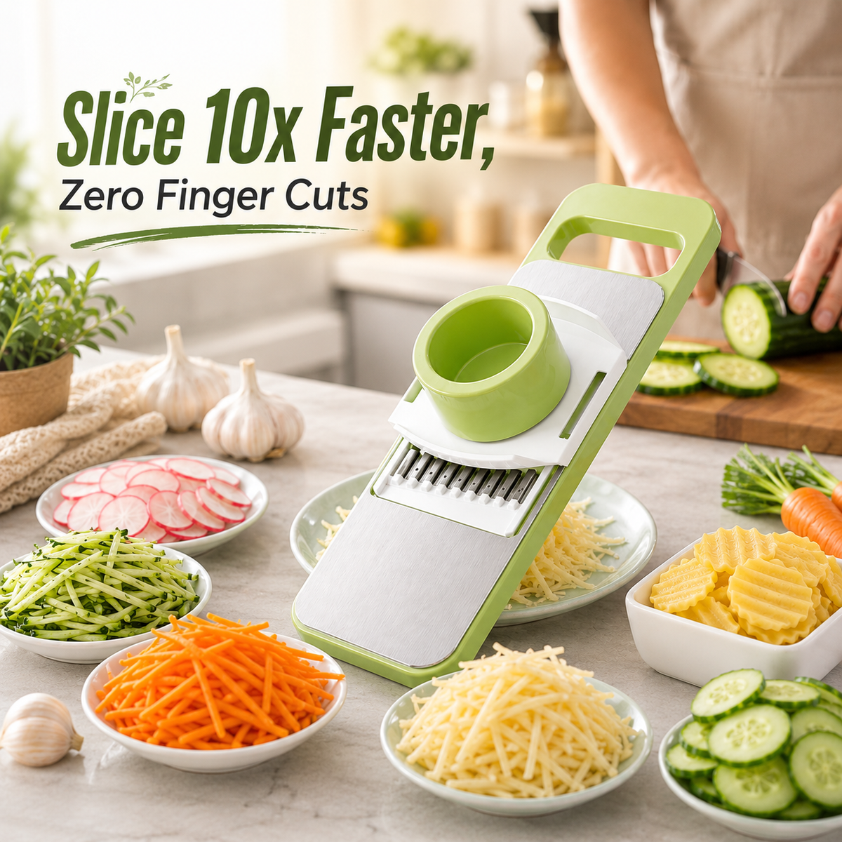 Magic Multi-Blade Kitchen Slicer & Grater Set 🥕