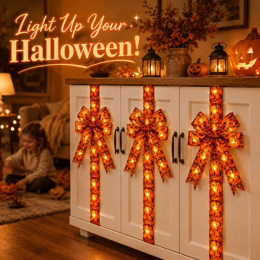 🎃LED Halloween Door & Cabinet Bows
